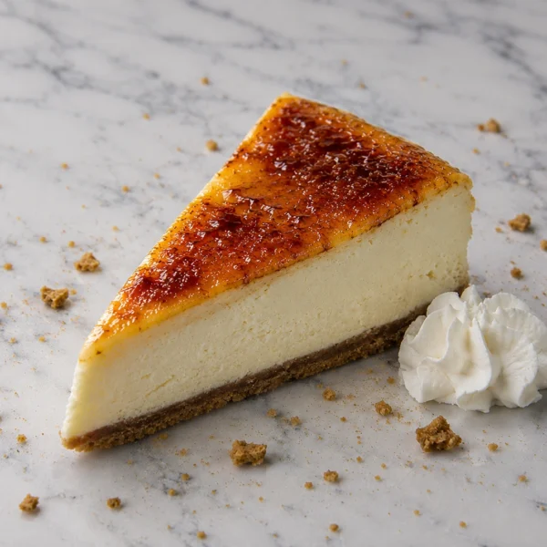 Creme Brulee Cheesecake Slice