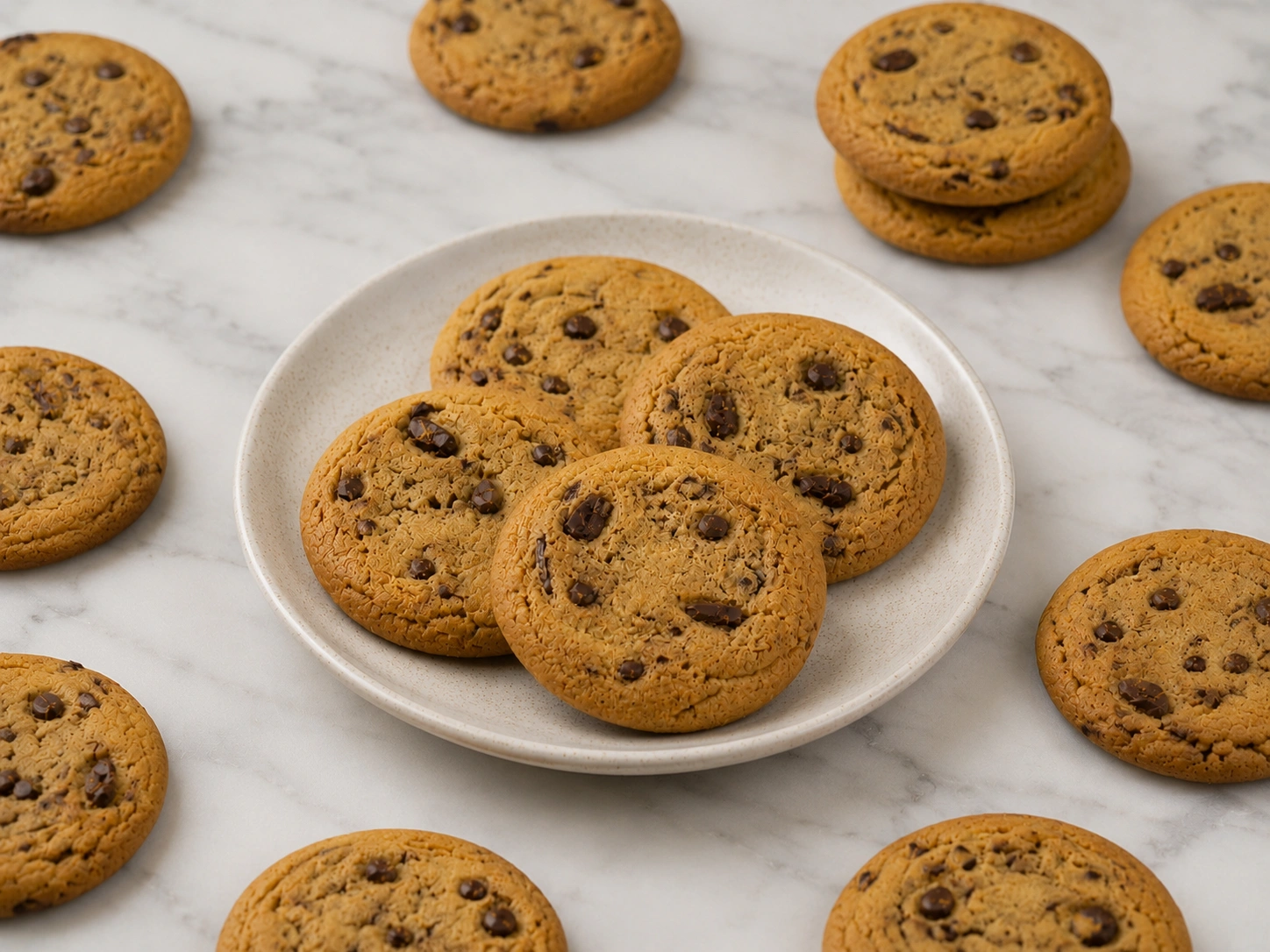 1 (16) Fresh Handmade Large Chocolate Chip Cookies Pack – Soft Bakery Style Cookie Set - Image 1