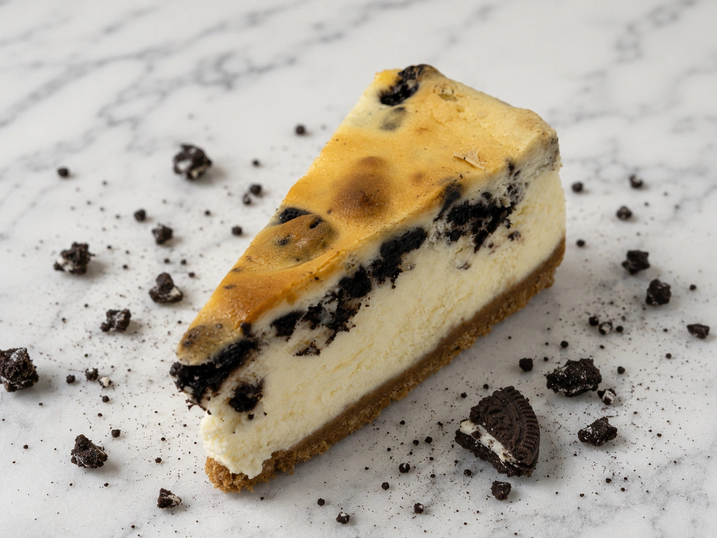 1 (3) Special X-Large Oreo Cheesecake Slice with Whipped Cream - Image 1