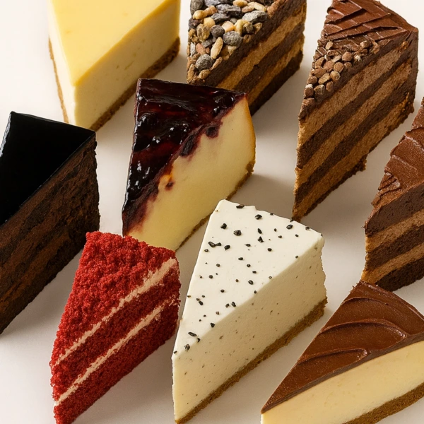 6 Assorted X-Large Cake Slice Bundle