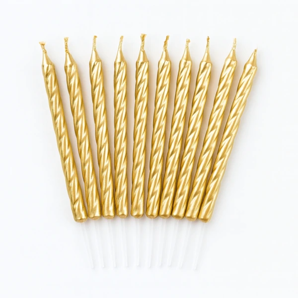 Metalic Colored Special Birthday Candles