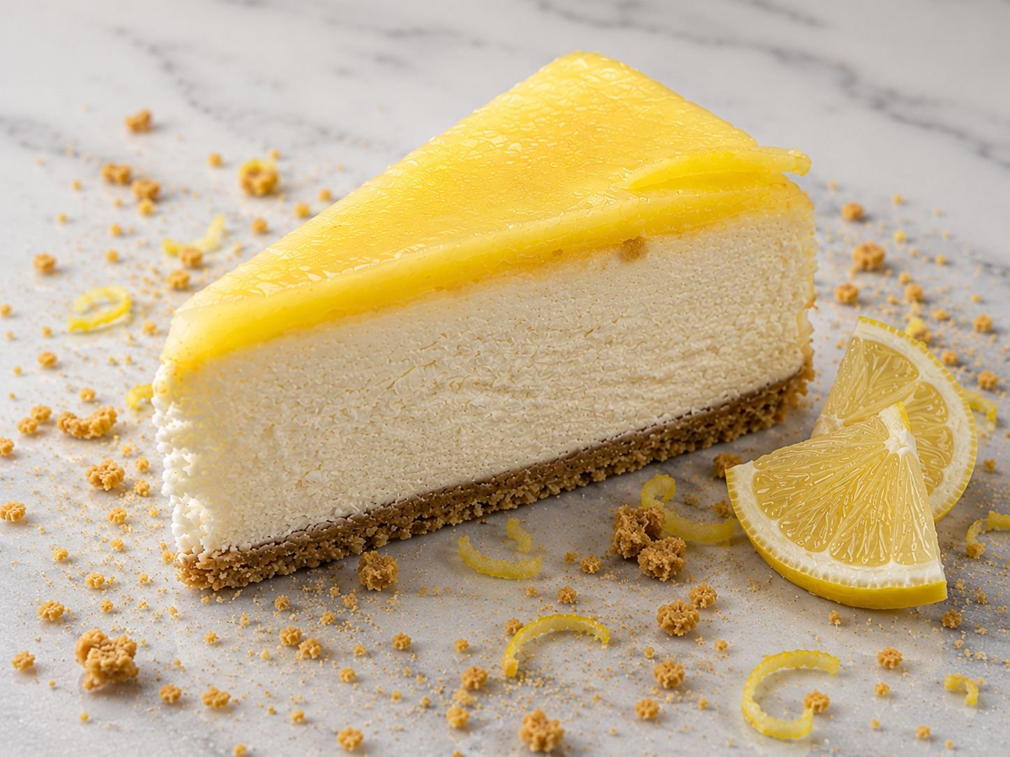 94c8c1cd-cb28-4a82-a05e-d9cfa6ac85a6 Gourmet Key Lime Cheesecake Slice with Whipped Cream – Tangy Citrus Cream Dessert - Image 1
