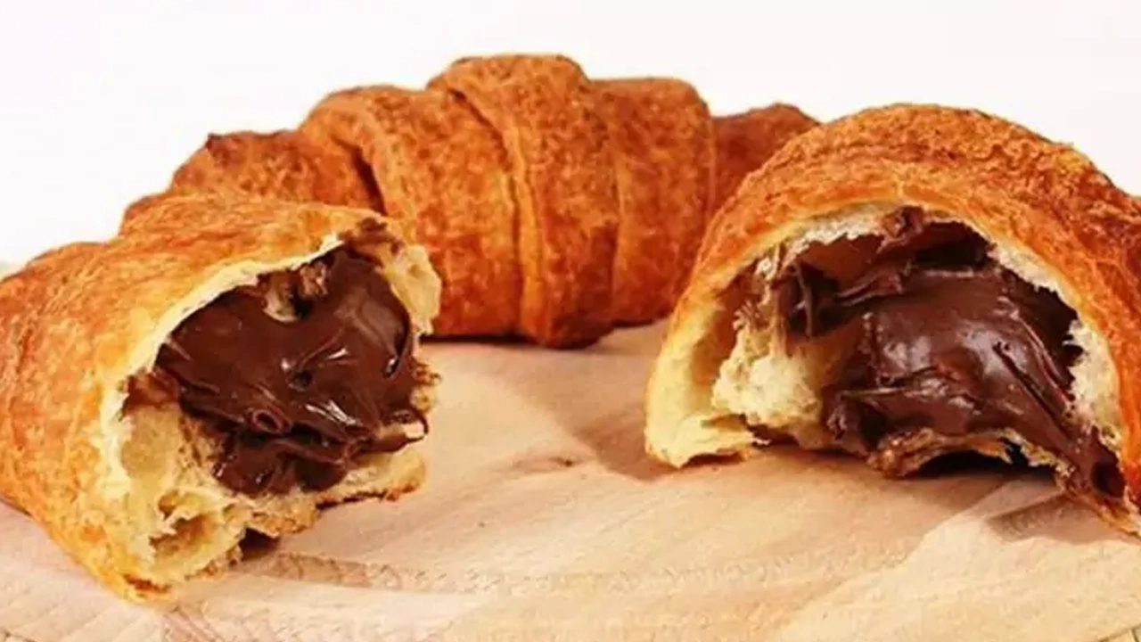 Fresh Handmade Chocolate Croissant Fresh Handmade Chocolate Croissant - Image 1