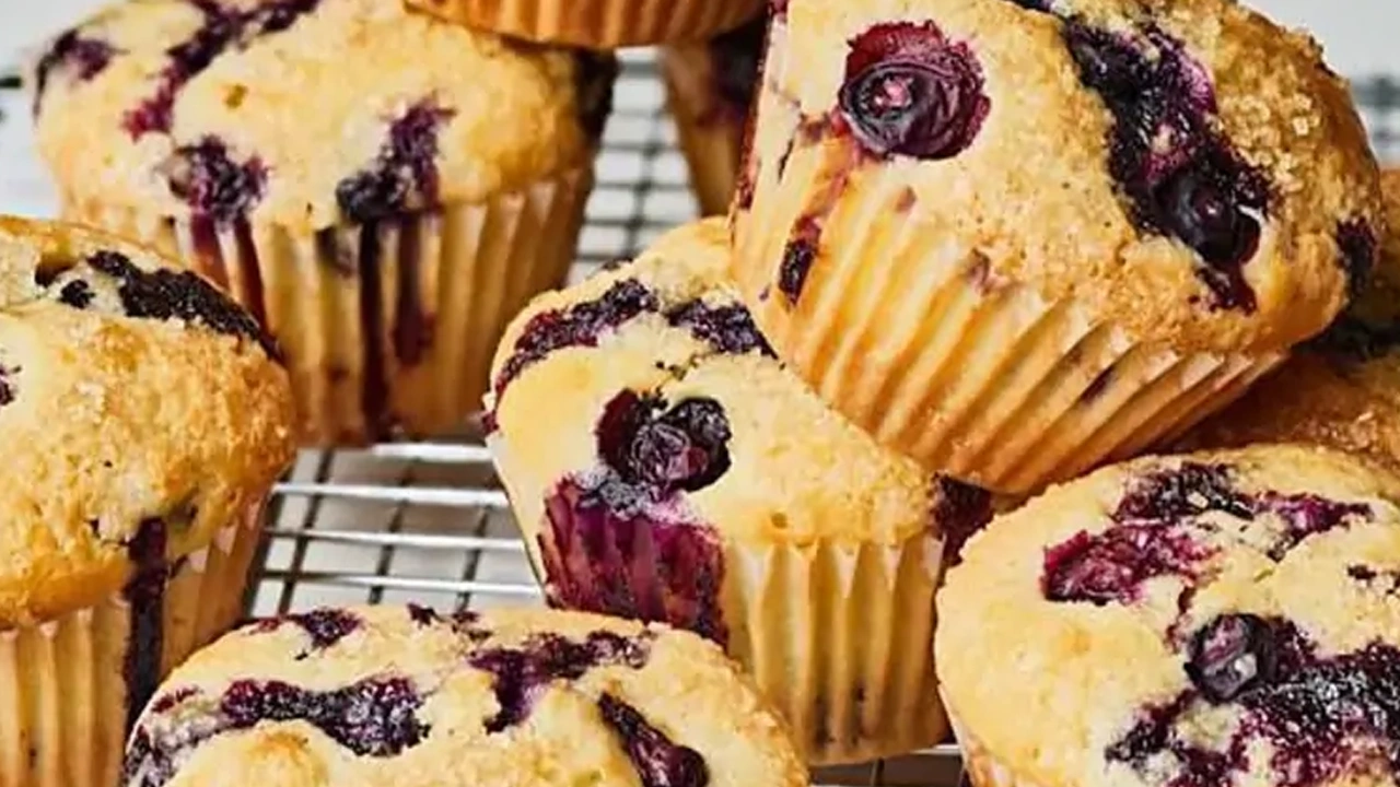 Fresh Handmade X-Large Blueberry Muffin Fresh Handmade X-Large Blueberry Muffin - Image 1