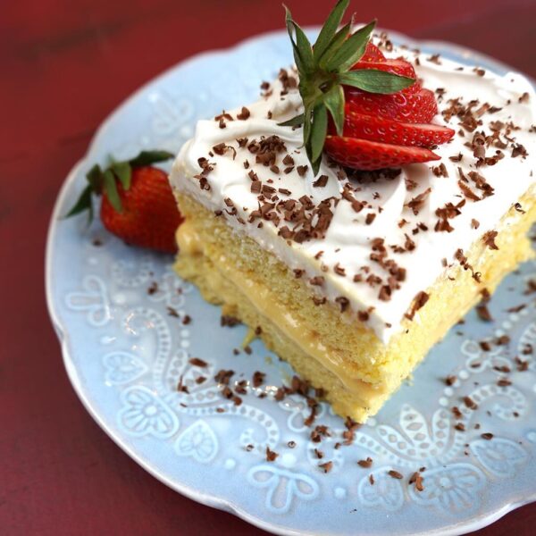 Tres Leches Cake Slice