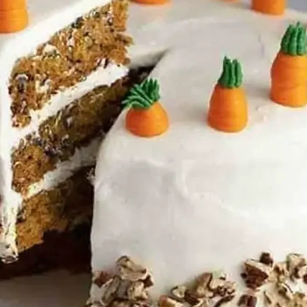 Fresh X-Large Handmade Carrot Cake Slice with Whip Cream