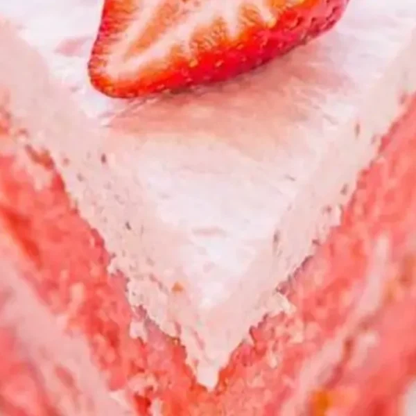 Fresh X-Large Tre Leches Strawberry Cake Slice with Whip Cream