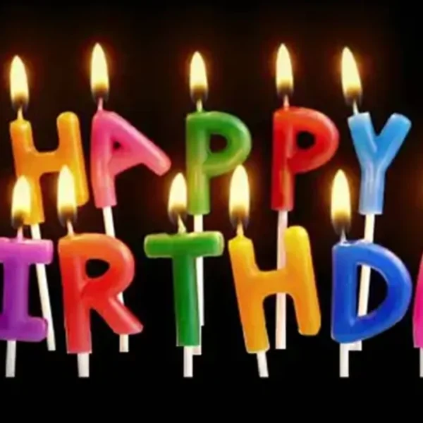 'Happy Birthday' Candles