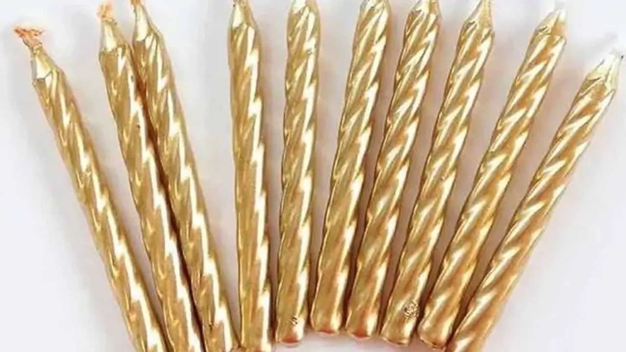 Metalic Colored Special Birthday Candles Metalic Colored Special Birthday Candles - Image 1