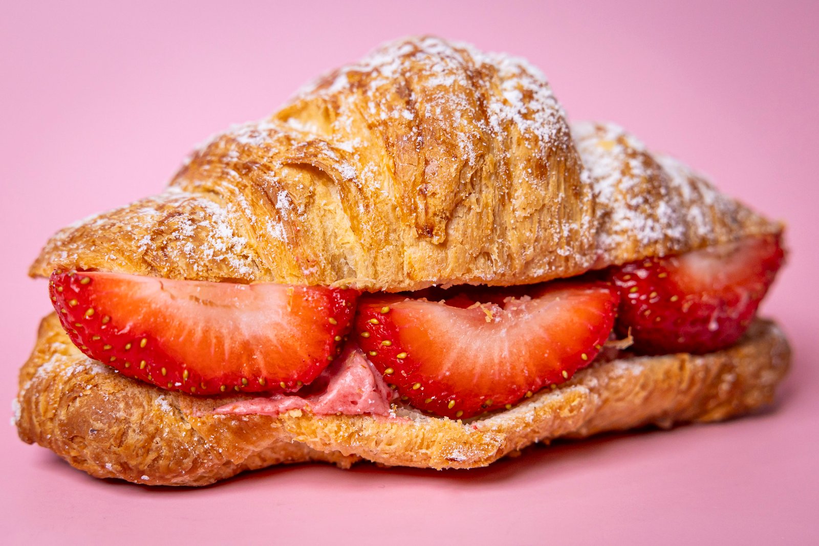 NYBakery&Desserts-54 Handmade Strawberry Croissant – Flaky Croissant with Strawberry Cream - Image 1