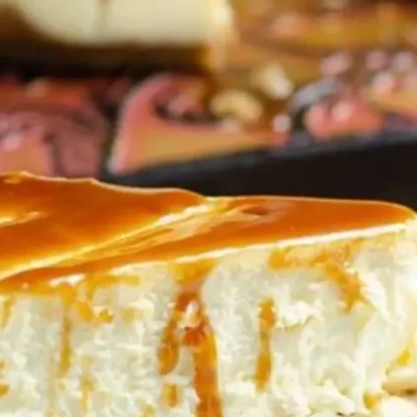 X-Large Caramel Cheesecake Slice with Whip Cream