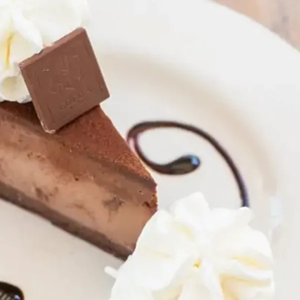 X-Large Godiva Chocolate Cheesecake Slice with Whip Cream
