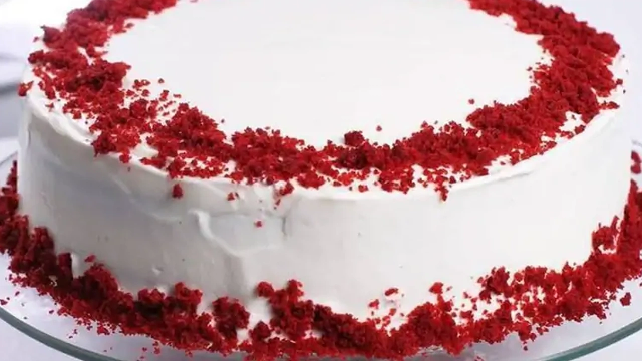 X-Large Red Velvet Cake Slice with Whip Cream X-Large Red Velvet Cake Slice with Whip Cream - Image 1