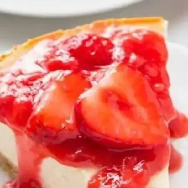 X-Large Strawberry Cheesecake Slice with Whip Cream