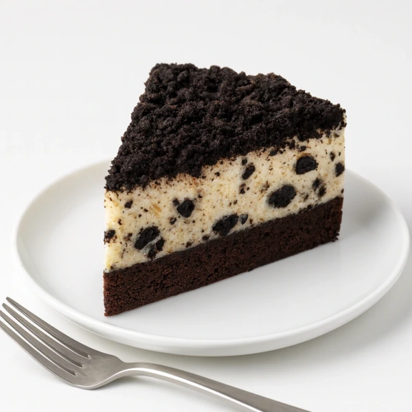 Fresh X-Large Oreo Mousse Cake Slice with Whip Cream