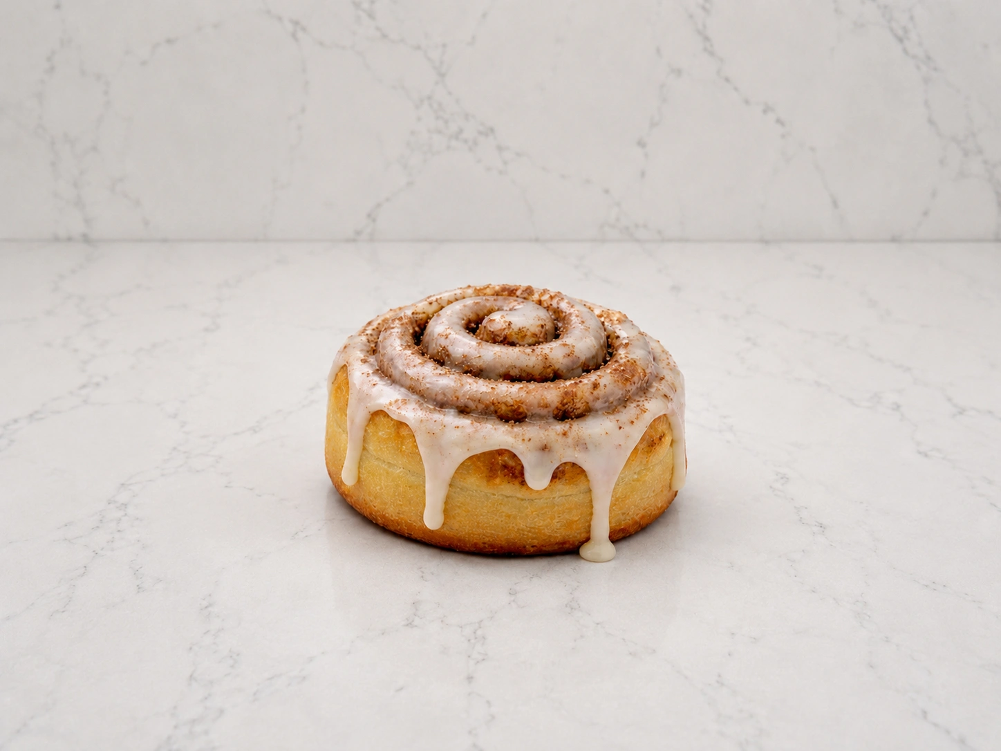 cinnamon bun X-Large Fresh Cinnamon Roll – Soft Swirled Dough with Cinnamon Sugar Glaze - Image 1