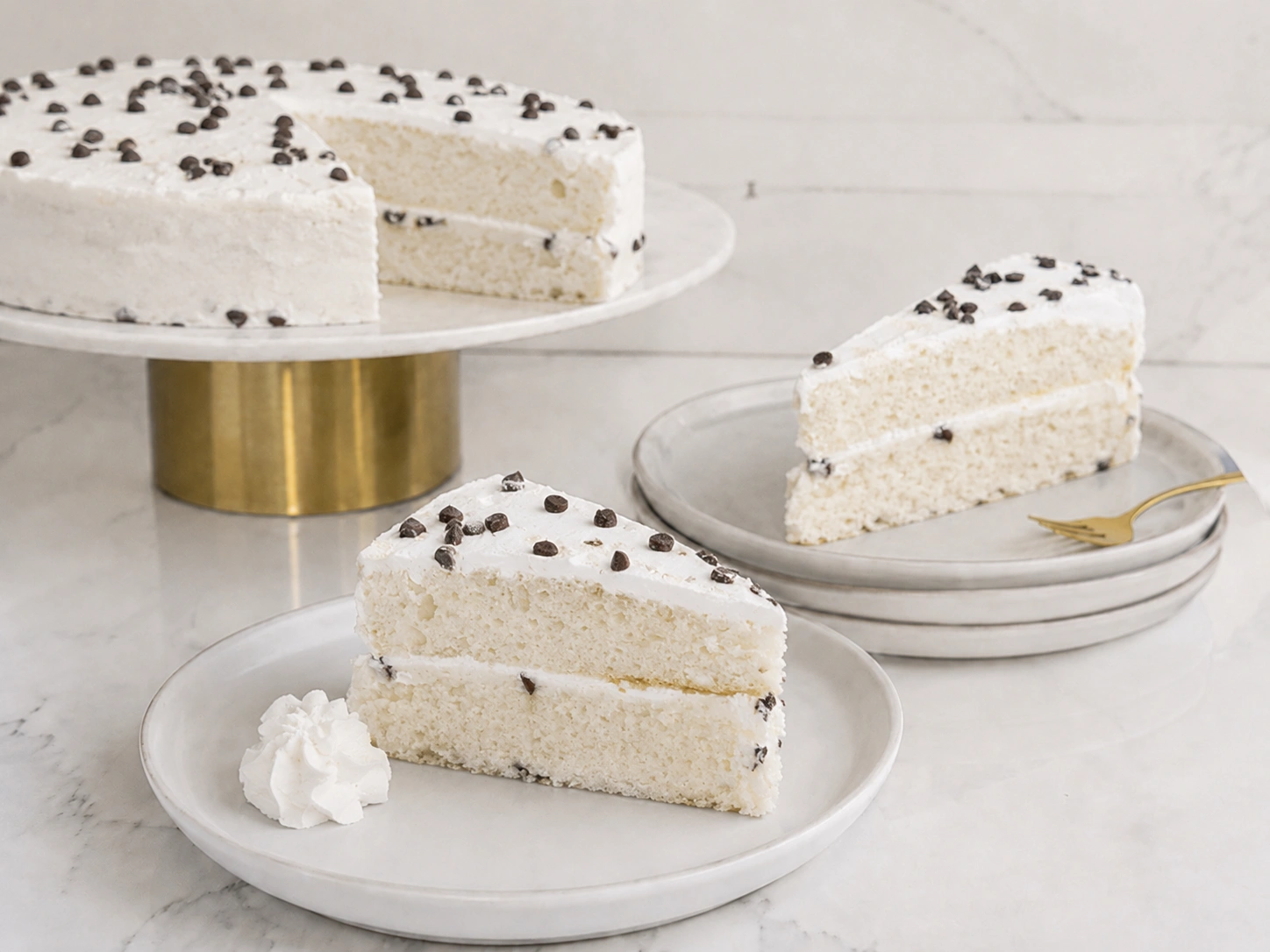 italian cannoli Fresh X-Large Italian Cannoli Cake Slice with Whipped Cream – Ricotta Cream Dessert - Image 1