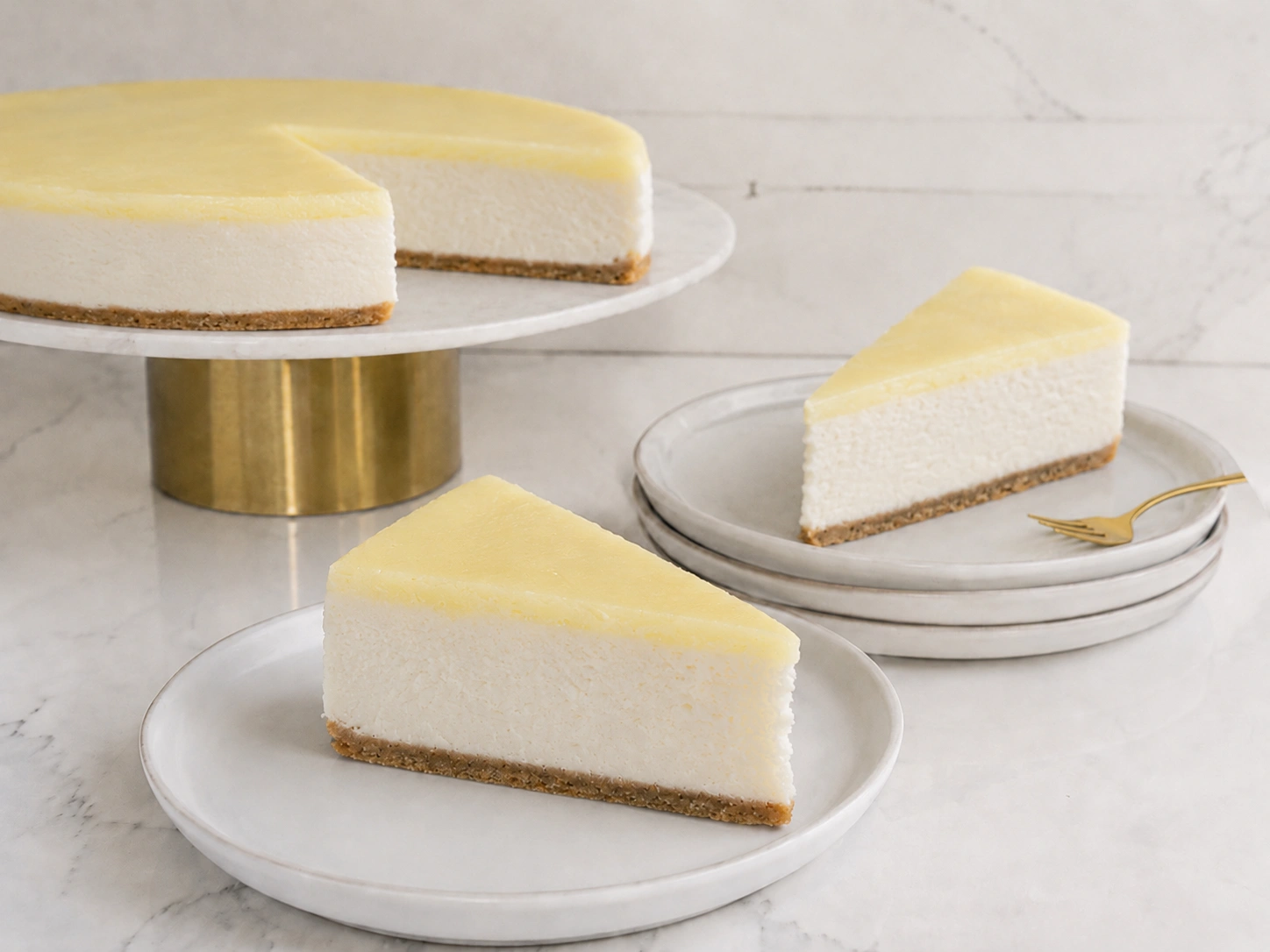 lemon cheesecake Gourmet Key Lime Cheesecake Slice with Whipped Cream – Tangy Citrus Cream Dessert - Image 1