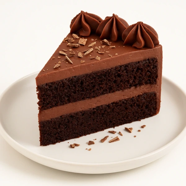 Special X-Large Triple Chocolate Cake Slice with Whip Cream