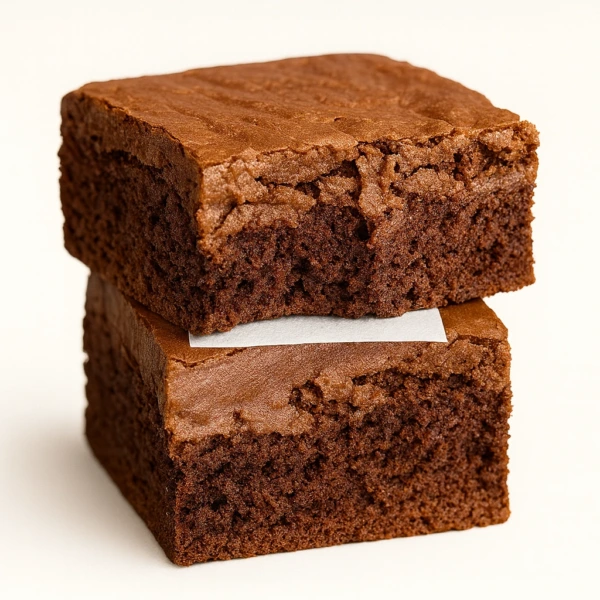 Fresh Chocolate fudge topped brownie