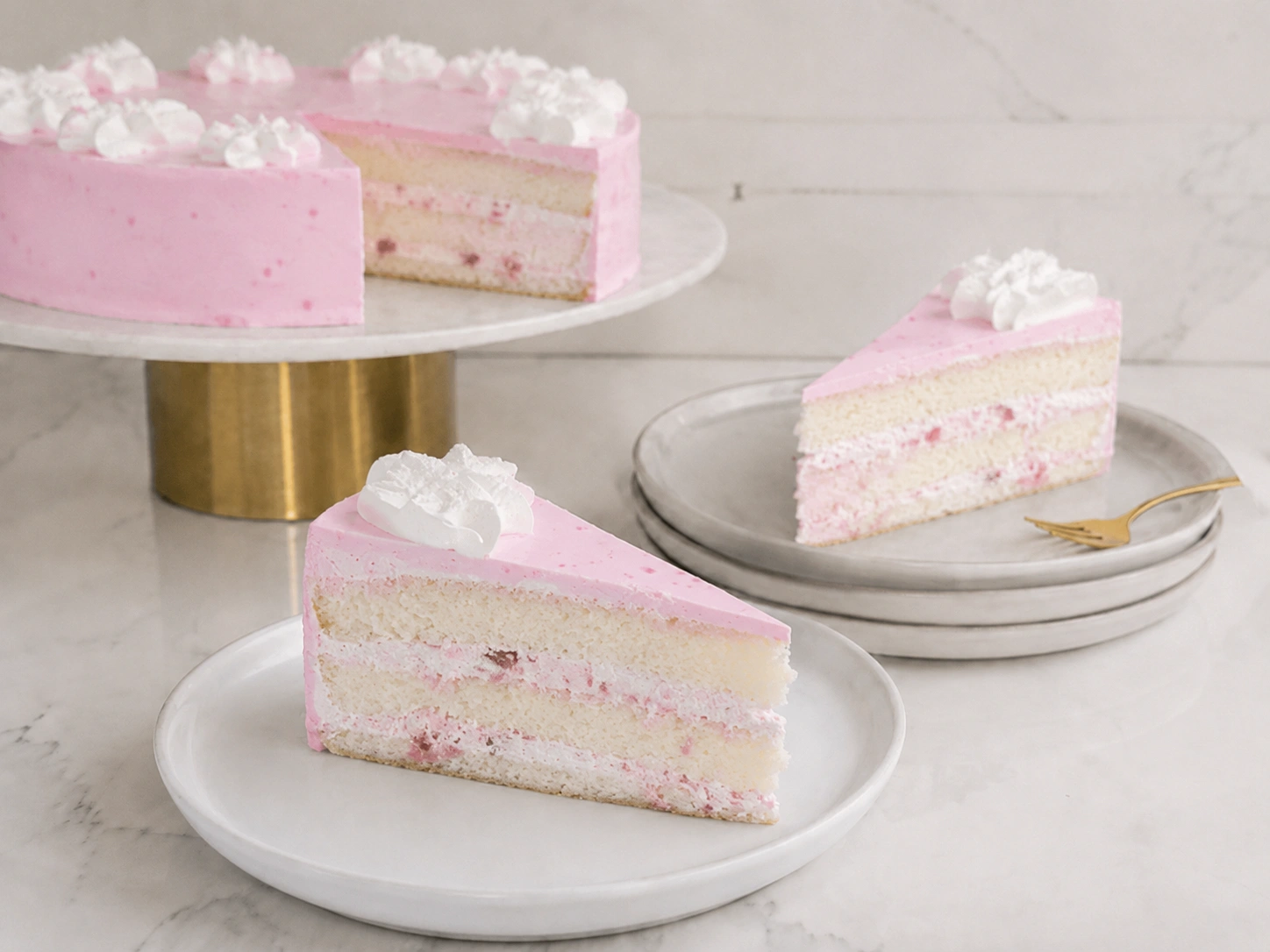tres leche strawberry Fresh X-Large Tres Leches Strawberry Cake Slice with Whipped Cream – Soaked Milk Cake - Image 1