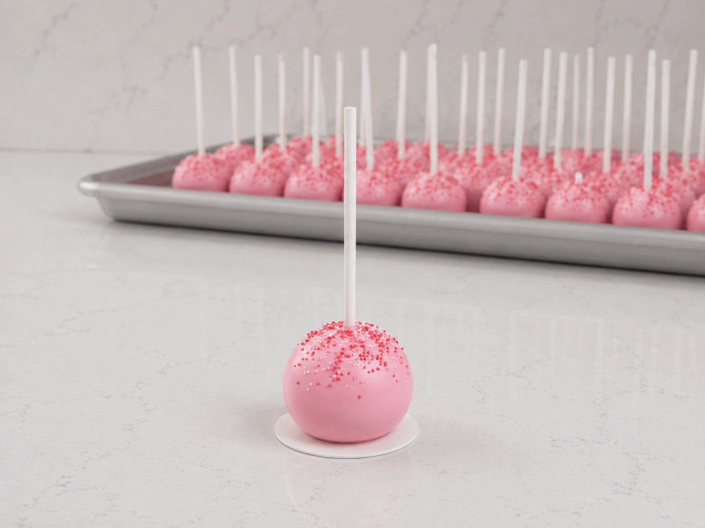 vanilla cake pop Handmade Vanilla Cake Pop – Soft Vanilla Cake Bite with Sweet Coating - Image 1