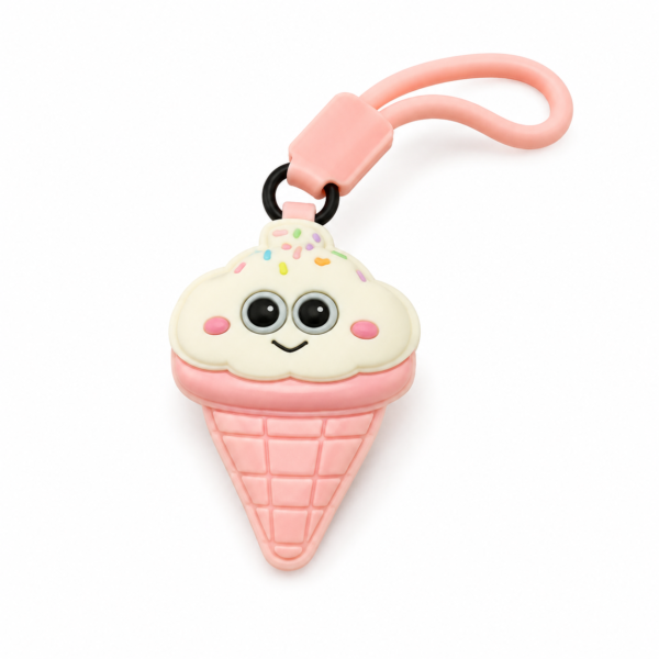 Ice Cream Keychain – Pink